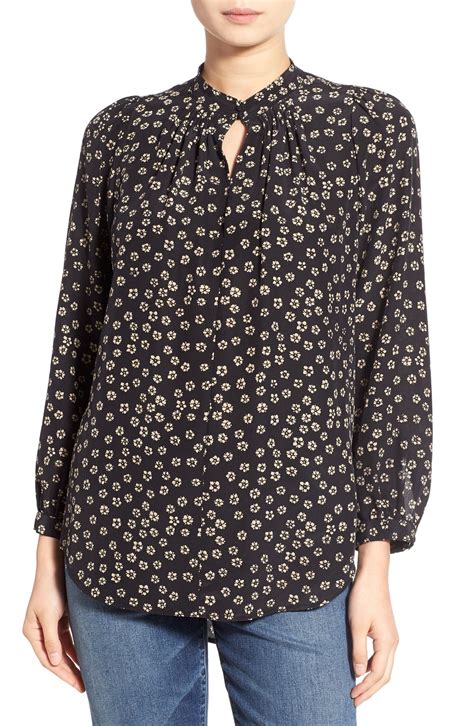Madewell Floral Print Silk Blouse Nordstrom