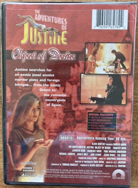Adventures Of Justine Vol Object Of Desire Dvd Region For Sale