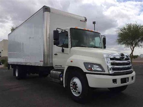Hino 268a 26ft Box Truck Air Ride Auto Tuk Under Liftgate Under Cdl
