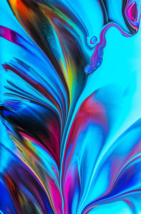 Red Blue And Green Abstract Painting Hd Phone Wallpaper Peakpx