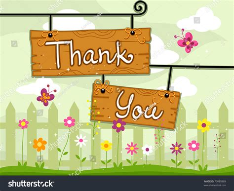 Illustration Of Signboards With The Words Thank You Written On Them