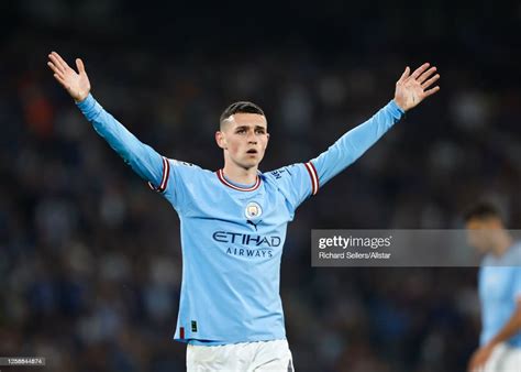 Phil Foden Of Manchester City Reacts During The Uefa Champions League