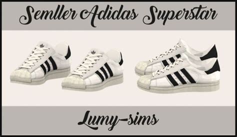 Semllers Superstar Sneakers Conversion At Lumy Sims Via Sims 4 Updates