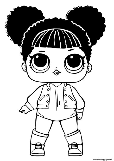 Coloring pages ideas lol surprise dolls coloring fabulous image. Lol Doll Hoops Mvp 1 Coloring Pages Printable