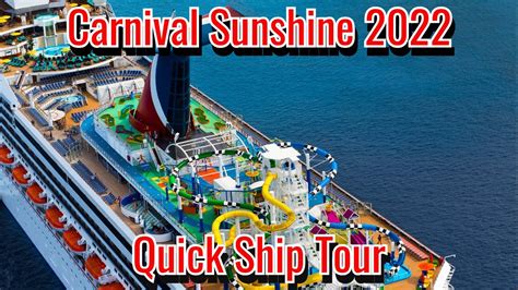 Carnival Sunshine Cruise 2022 Quick Ship Tour YouTube
