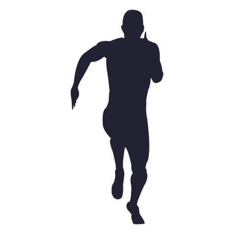 Man Running Silhouette Ad Sponsored Paid Silhouette Running