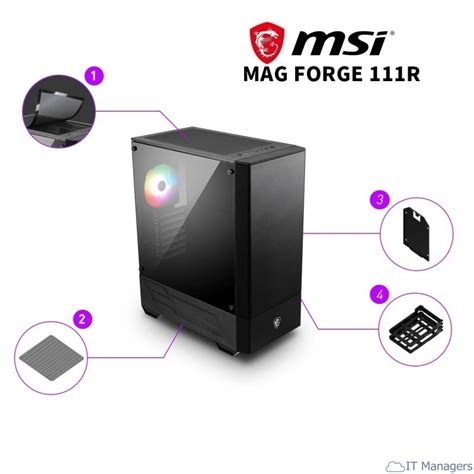 Case Msi Mag Forge 111r Black It Managers