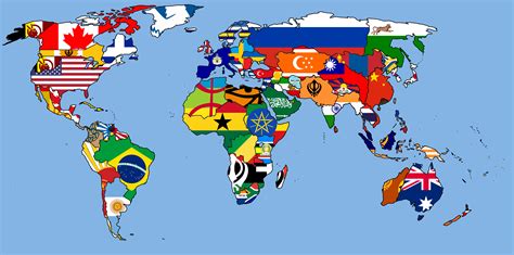 Incredible World Map With Countries Flags Ideas World Map Blank Printable