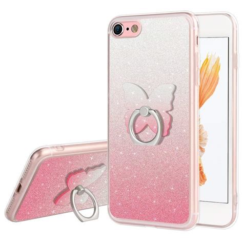 Iphone 6s Case Iphone 6 Case With Butterfly Ring Stand Bling Glitter