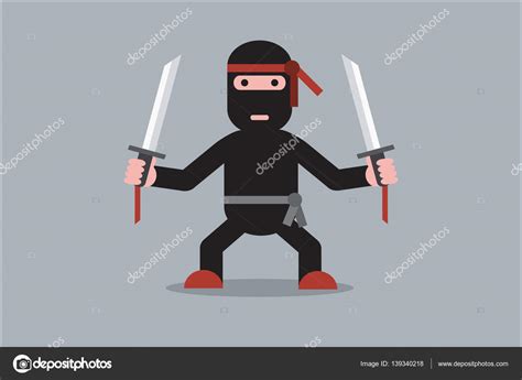 Ninja Cartoon Character Stock Illustration By ©sharky11 139340218