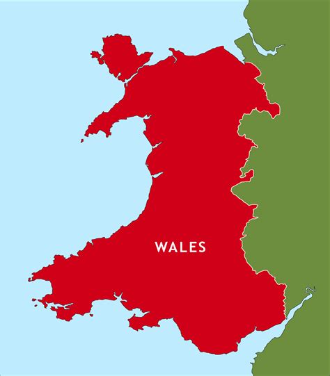 Clipart Map Of Wales