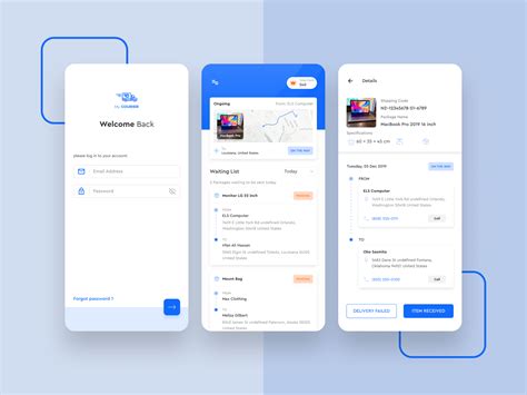 Courier App By Flowie Design On Dribbble