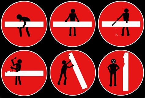 Stick Figure Signs Clipart Free Image Download