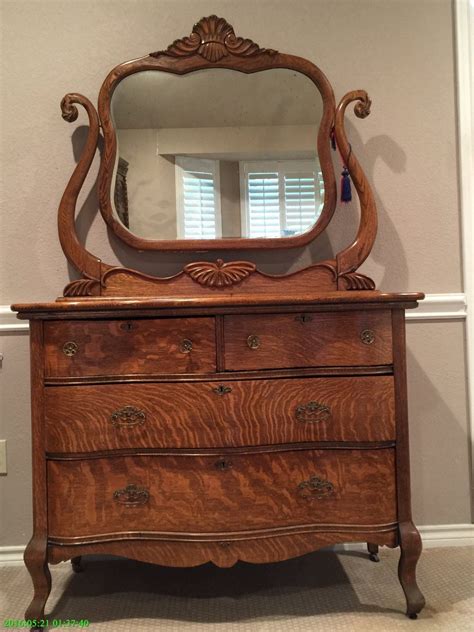 Antique Oak Dresser With Mirror Value Antique Poster
