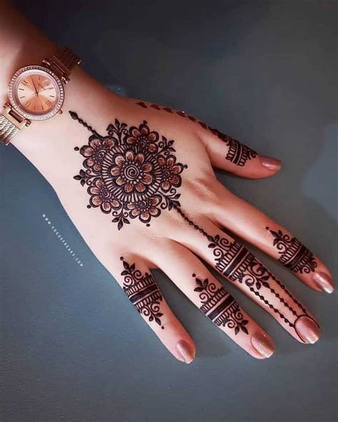 11 Simple Henna Designs New Simple Dan Unik