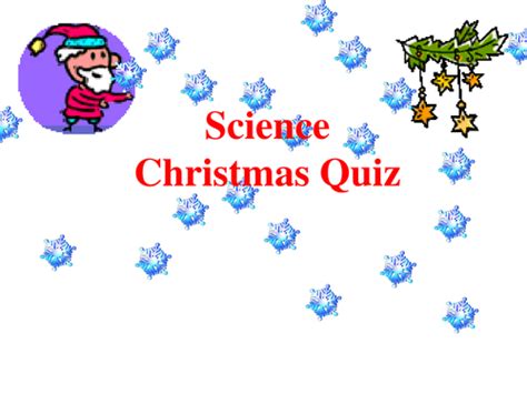 Science Christmas Quiz P2 Teaching Resources