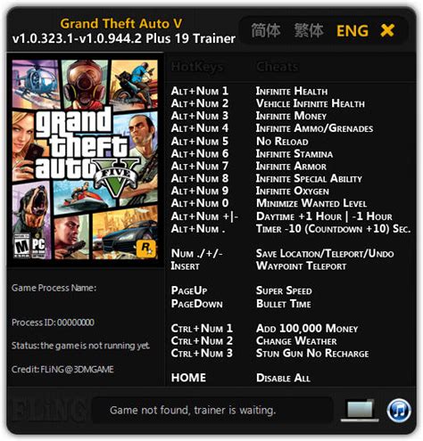 Grand Theft Auto 5 Trainer 19 Gta V 103231 109442 Fling