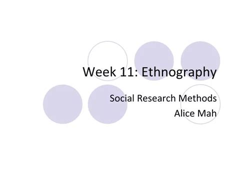 Ppt Week 11 Ethnography Powerpoint Presentation Free Download Id 2258213