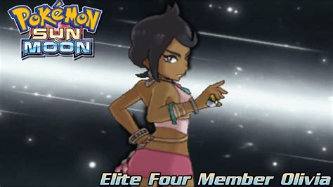 Pokemon Sun And Moon Gameplay 21 Vs Elite Four Olivia Youtube