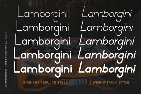 Lamborgini Font Free Download