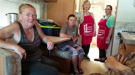 First Homeless Use Our Mobile Showers Laundry Center Oct