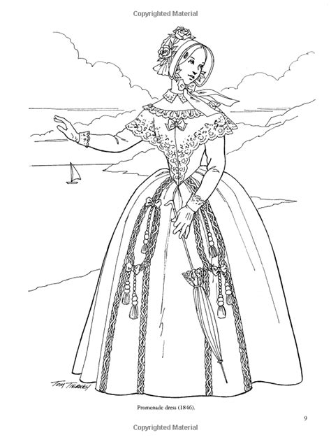 Historical Fashion Coloring Pages Kids Coloring Pages