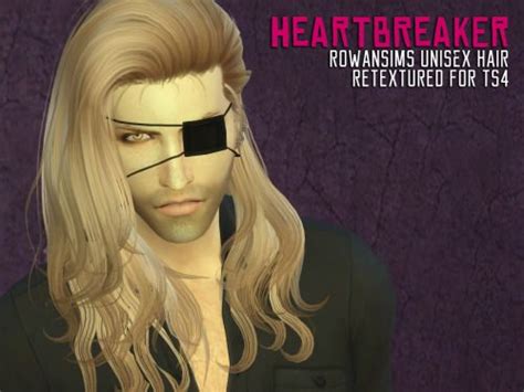 Heartbreaker Unisex Hair For The Sims 4 Spring4sims Sims 4 Hair