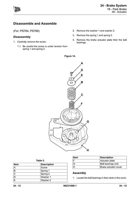 Jcb Ps764 Transmission Service Repair Manual