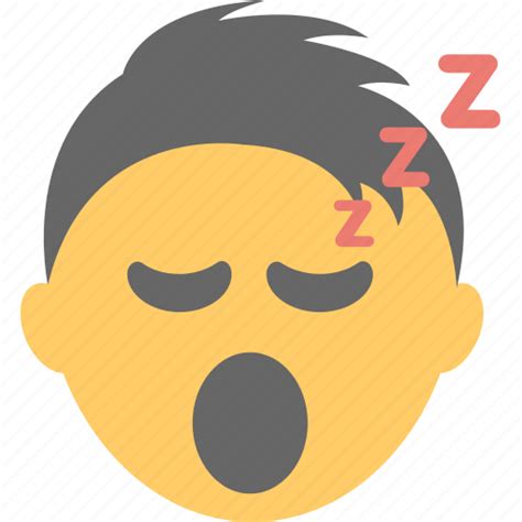 Emoticon Open Mouth Sleeping Face Snoring Zzz Face Icon Download