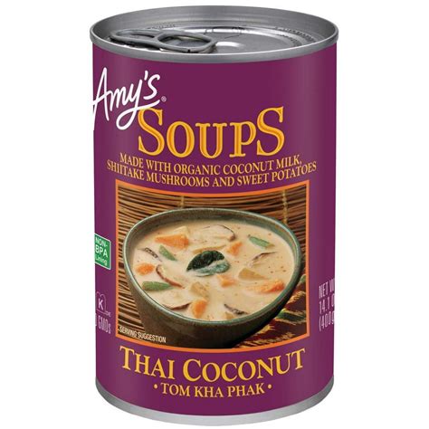Amys Thai Coconut Soup Tom Kha Phak Vegan 141 Ounce