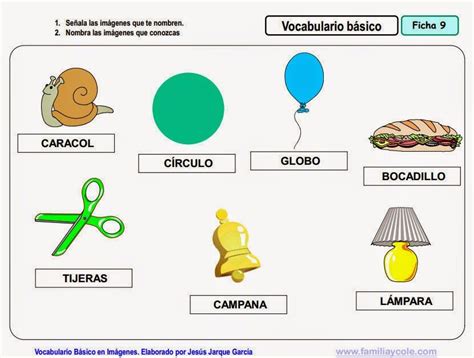 Vocabulario En Imágenes Maestra De Infantil Y Primaria Vocabulario