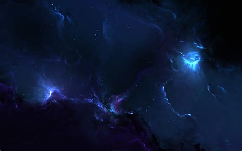 Blue And Purple Nebula Wallpaper Galaxy Starkiteckt Space Art