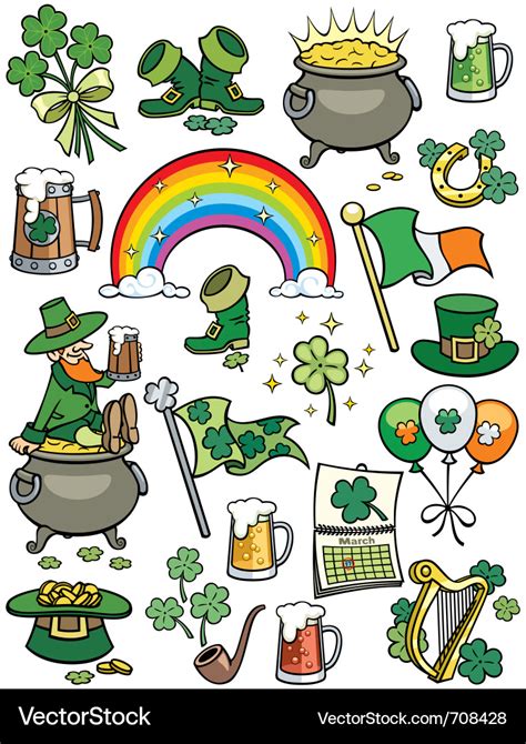 Saint Patricks Day Elements Royalty Free Vector Image