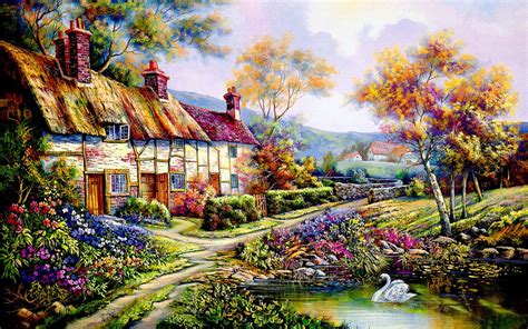 Old Cottage Wallpapers Wallpaper Cave