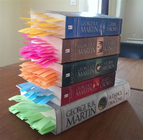 Every Death In 'A Song Of Fire And Ice' Books, Tabbed - Geekologie