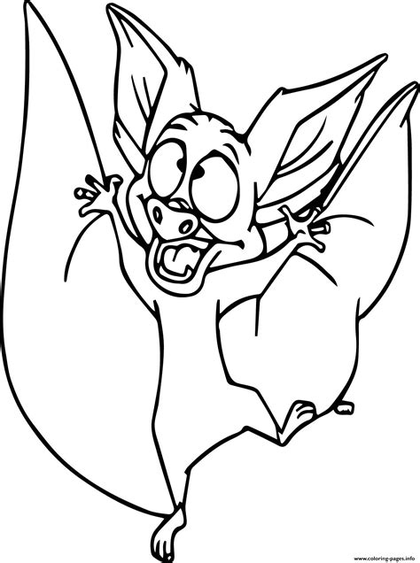 My happy halloween printable coloring pages help you have a friendly all hallows eve. Bat Halloween Funny Coloring Pages Printable