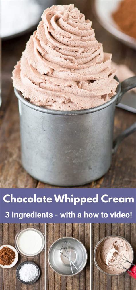 Chocolate Whipped Cream The First Year