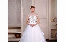 wedding organza beading scoop cathedral gown trim neck train ball dress gemgrace