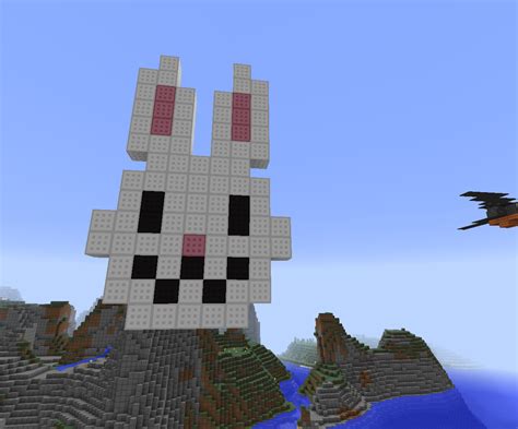 Minecraft Pixel Art Bunny Face By 8bloodpetals On Deviantart
