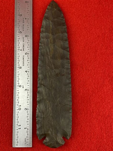 Sold At Auction Hematite Dovetail Indian Artifact Arrowhead