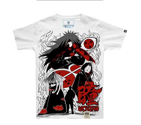 Cool Naruto Uchiha Madara Tshirt Black Mens Tee Shirt Tee7