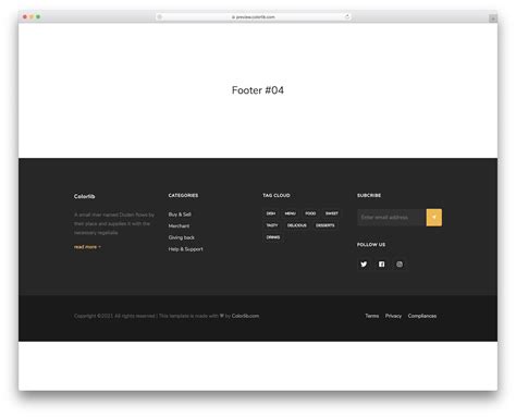 Bootstrap Footer V Free Full Width Footer Template Colorlib