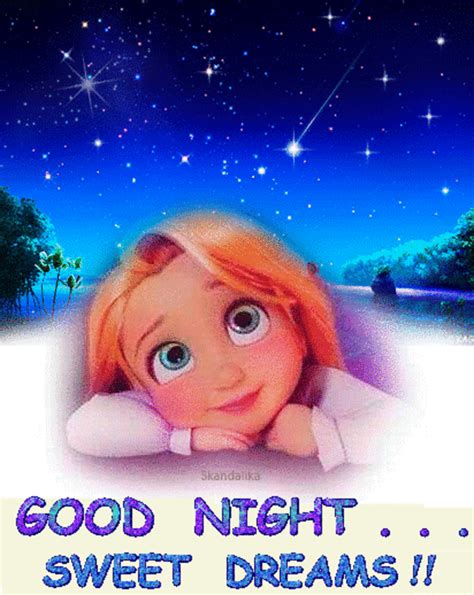 Sweet Dreams Good Night Princess  Animasi 