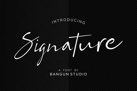 Signature Font Stunning Sans Serif Fonts Creative Market