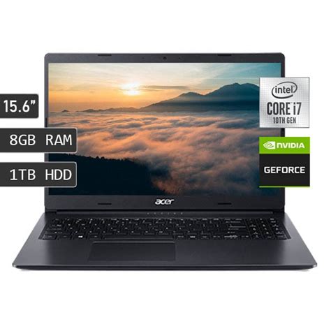 Laptop Acer Aspire 3 A315 57g 72cx Core I7 1065g7 Ram 8gb Hdd 1tb Mx330