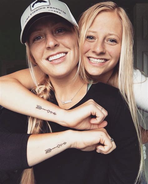 Sister Tattoo Bff Tattoos Bestfriend Tattoos Sibling Tattoos Girl Spine Tattoos Arrow