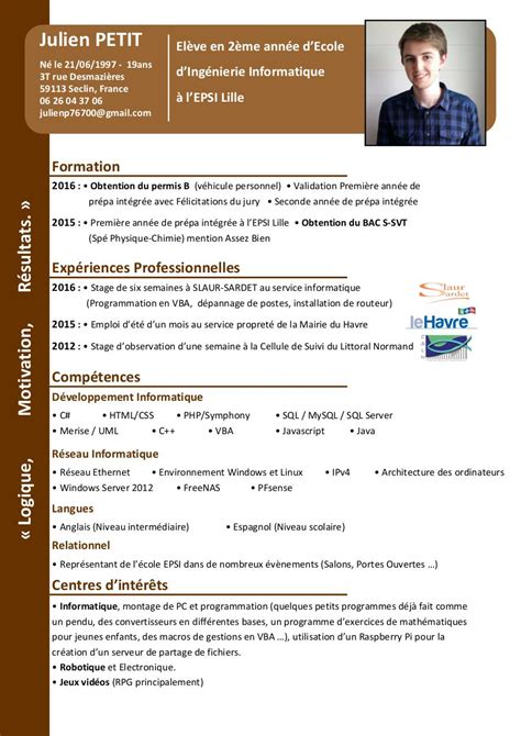 Exemple De Cv Stage Communication
