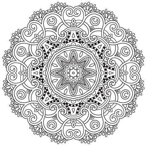 Mandala Inspired By The Beauty Of Spring Difficult Mandalas For Adults