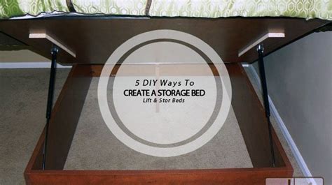 5 Diy Ways To Create A Storage Bed Lift And Stor Storage Beds