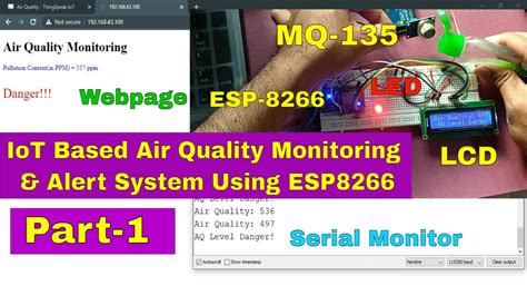 Iot Based Air Quality Monitoring And Alert System Using Esp8266 And Mq135